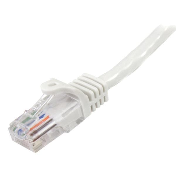 StarTech Cat5e Ethernet-verkkokaapeli, jossa on napakka RJ45-liittimet - UTP-kaapeli 7m valkoinen