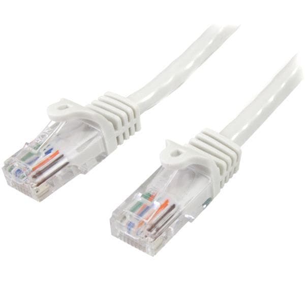 StarTech Cat5e Ethernet netværkskabel med snagless RJ45 stik - UTP kabel 7m hvid