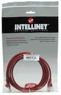 Pikkukuva 2 / 4: Intellinet - Patch -johto - RJ-45 (M) - RJ-45 (M) - 2 m - UTP - CAT 5e - valettu, ilman koukkua - Punainen