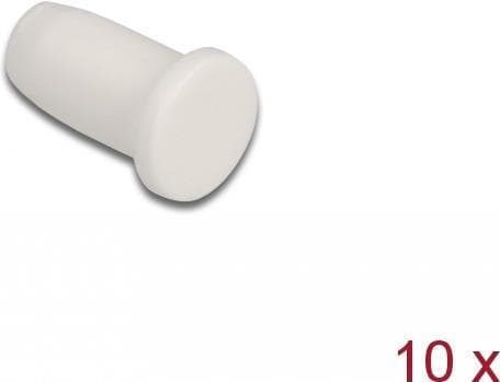 DeLOCK - Dammskydd för fiberoptisk kontakt - vit (pack om 10) (86846)