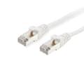 Miniatyrbillede 1 af 3: udstyr - patchkabel - RJ-45 (M) til RJ-45 (M) - 5,0m - SFTP, PiMF - CAT 6a - formet, snoet - hvid (606006)