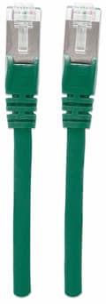 Miniatyrbillede 4 af 4: intellinet 740784 netværkskabel Cat7 råkabel med Cat6a stik 100% kobber LS0H 1,5m grøn