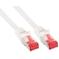 INLINE - Patchkabel - RJ-45 (M) - RJ-45 (M) - 0,3 m - S-STP/PIMF - (Kategori 6) - Hvid (76433W)