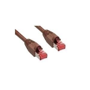 InLine® patchkabel, S/FTP (PiMf), Cat.6, brun, 0,3 m (76433K)