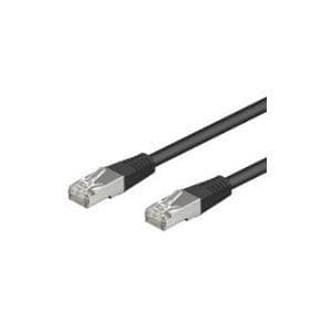 Wentronic Goobay CAT 5e patchkabel, SF/UTP, sort, 3 m - CCA blandet kobber (68671)