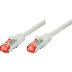 Tecline Frohlich + Walter - Patchkabel - RJ-45 (M) - RJ-45 (M) - 2 m - SFTP - (kategori 6) - halogenfri - grå (71502)