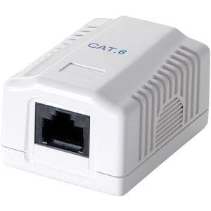 LOGILINK- Outlet Cat.6 UTP 1xRJ45 fatning, ren hvid (NP0071) Hvid