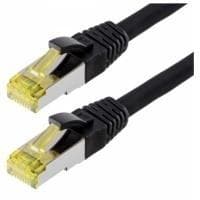 Herweck Helos - Patch-ledning - RJ-45 (M) - RJ-45 (M) - 1,0 m - SFTP-kabel (PIMF) - CAT 6a - Sort (118121)