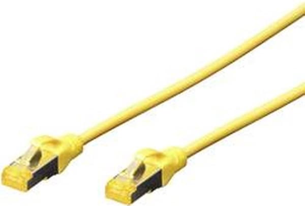 Digitus DK-1644-A-020/Y RJ45 Verkkokaapeli, patch-kaapeli CAT 6A S/FTP 2,00 m Keltainen Halogeeniton, Kierretyt parit, Kierretty, Tulenkestävä 1 kpl