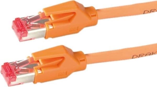 Draka UC900 premium S/FTP CAT6 Gigabit netværkskabel / orange - 0,50 meter