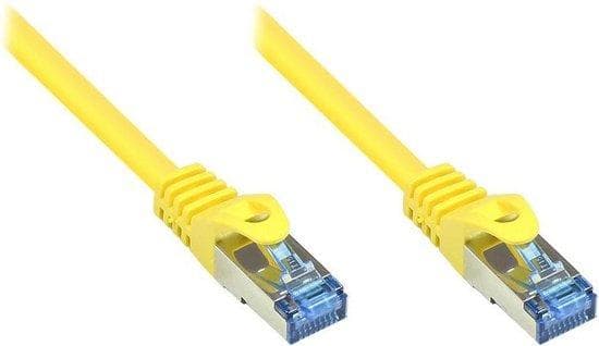 Bra anslutningar Alcasa BRA ANSLUTNINGAR - patchkabel - RJ-45 (M) - RJ-45 (M) - 2 m - par i metallfolie (PiMf) - (kategori 6a) - halogenfri - gul (806