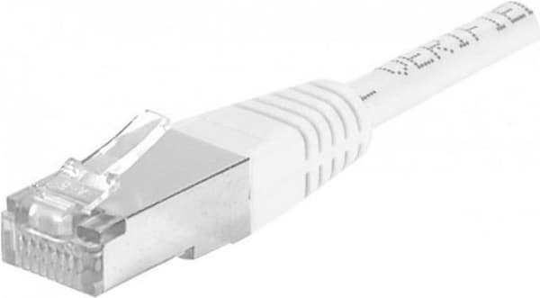 patchkabel kat. 6A, S/FTP, kobber, PoE, hvid, 1,5 m 10 Gigabit-kompatibelt patchkabel med særlig smal bøjningsbeskyttelse (858362)