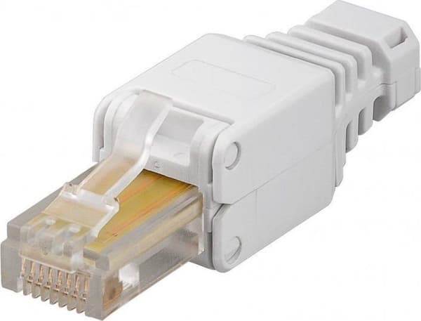 Værktøjsløst CAT5/CAT6 RJ45-stik med netværksstikhylster