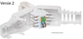 Miniatyrbillede 2 af 3: Værktøjsløst CAT5/CAT6 RJ45-stik med netværksstikhylster