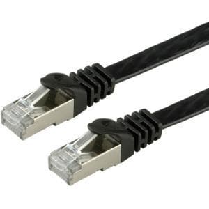 ARVO - Patch -johto - RJ-45 (M) - RJ-45 (M) - 1,5 m - FTP - CAT 6a - halogeeniton, valettu, säikeinen, litteä - Musta (21.99.0834)
