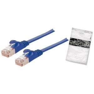 shiverpeaks U/FTP -Cat.7 råkabel - slank - 1,0m - RJ-45 - RJ-45 - Guld -Cat.7 råkabel - U/FTP (STP) - blå (BS75511-SLB)