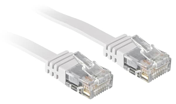 Lindy - Patchkabel - RJ-45 (S) - RJ-45 (S) - 3,0m - uskærmet - CAT 6 - presset - hvid (47503)