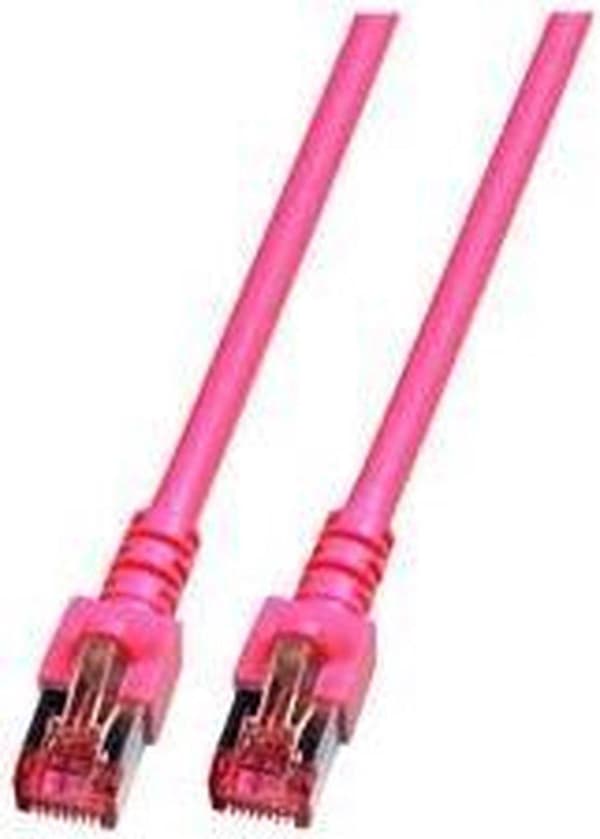 Techtube Pro - Internetkabel S/FTP CAT6 - pink - 1 meter