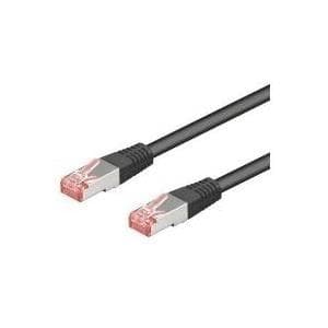 Wentronic Goobay - Netværkskabel - RJ-45 (M) til RJ-45 (M) - 1 m - SFTP, PiMF - CAT 6 - støbt - Sort (95478)