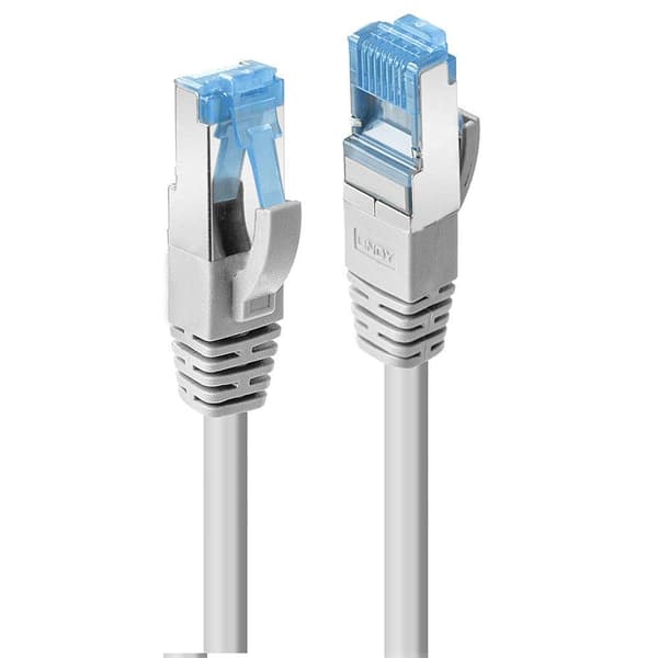 Lindy - Patch-kabel - RJ-45 (M) - RJ-45 (M) - 2,0 m - SFTP, PiMF - CAT 6a - presset, glat, halogenfri - grå (47134)