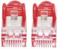 Miniatyrbillede 3 af 4: intellinet 740630 netværkskabel Cat7 råkabel med Cat6a stik 100% kobber LS0H 0,5m rød