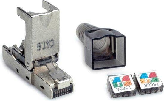Værdi 26.99.0371 - RJ-45 - Sølv - Polycarbonat (PC) - Zink - Cat6e - Guld - ISO/IEC11801 - IEC60603-7 (26.99.0371)