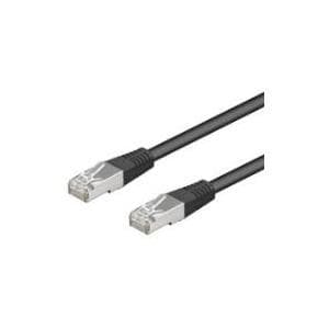 Wentronic goobay - Verkkokaapeli - RJ-45 (M) - RJ-45 (M) - 1,5 m - SF/UTP - CAT 5e - muotoinen, ilman koukkua - musta (95551)