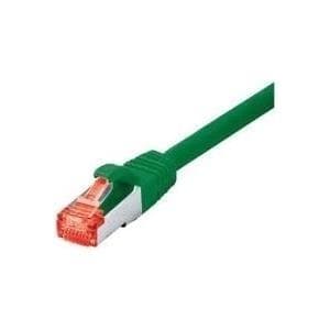Tecline - Patchkabel - RJ-45 (M) til RJ-45 (M) - 1,5 m - SFTP, PiMF - CAT 6 - halogenfri, uden krog - grøn (715015G)