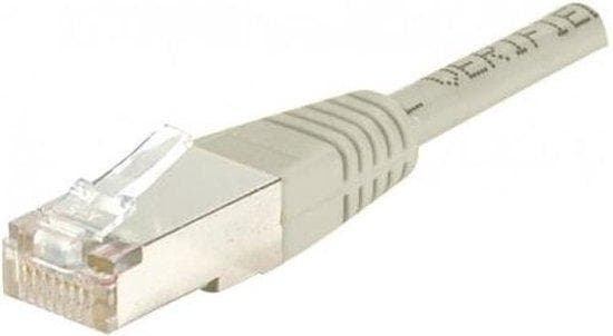 Krydskabel, CAT. 6, S/FTP, Grå, 0,5 m skærmet crossover patchledning (855950)