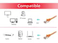 Miniatyrbild 3 av 3: Utrusta 605570 nätverkskabel 1 m Cat6 S/FTP (S-STP) Orange
