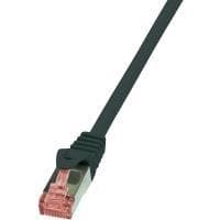 Logilink PrimeLine - patchkabel - RJ-45 (M) - RJ-45 (M) - 25 cm - SFTP, PiMF - CAT 6 - glat, halogenfri - sort (CQ2013S)