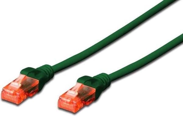 Digitus DK-1617-010/G RJ45 Netværkskabel, patchkabel CAT 6 U/UTP 1,00 m Grøn 1 stk.