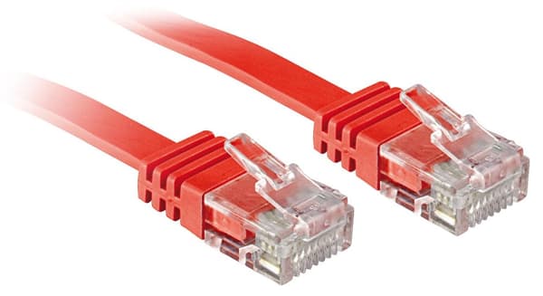 Lindy - Patch Cable - RJ-45 (S) - RJ-45 (S) - 30cm - suojaamaton - CAT 6 - puristettu - Punainen (47510)