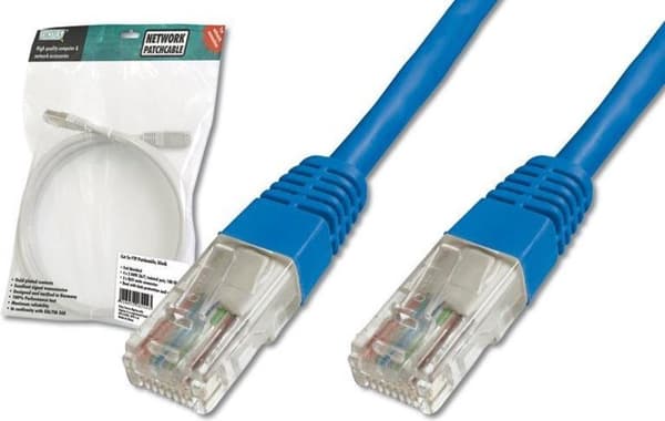 Digitus Patch-kabel, SFTP, CAT5E, 0,5 M, blåt netværkskabel 0,5 m Blå