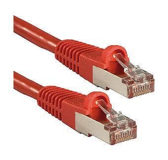 LINDY 47161 RJ45 Netværkskabel, patchkabel CAT 6A S/FTP 0,50 m Rød 1 stk.