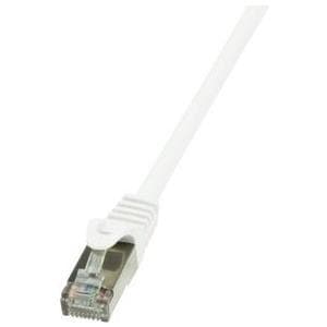 LogiLink EconLine - Patchkabel - RJ-45 (M) til RJ-45 (M) - 2 m - Folieret uskærmet snoet par (F/UTP) - CAT 6 - støbt, uden krog - hvid