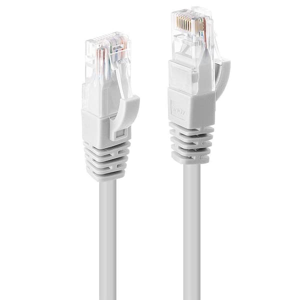 Lindy - Patchkabel - RJ-45 (M) - RJ-45 (M) - 1,0m - UTP - CAT 6 - presset, snoet, glat - hvid (48092)
