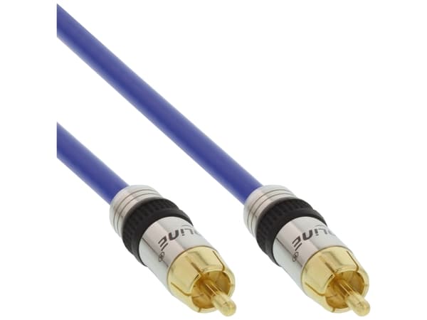 InLine 4043718084319, RCA, Hankoppling, RCA, Hankoppling, 15 m, Blå