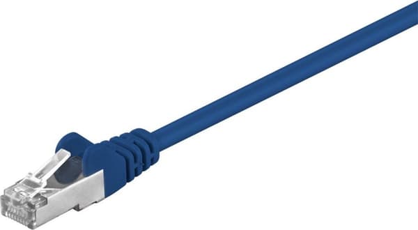 Goobay CAT 5e verkkokaapeli, SF/UTP, sininen, 3 m
