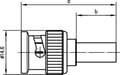 Miniatyrbillede 2 af 2: Telegärtner J01002A0002 J01002A0002 BNC-stik Stik, lige 75 Ω 1 stk.