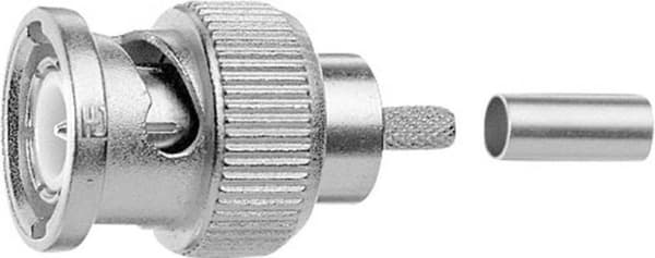 Telegärtner J01002A0002 J01002A0002 BNC-stik Stik, lige 75 Ω 1 stk.