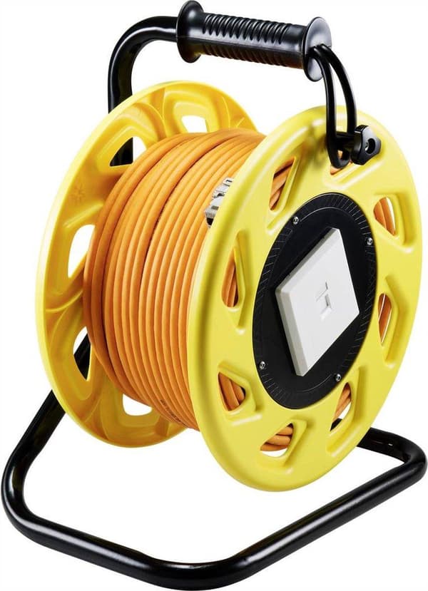 Renkforce RJ45 netværksforlængerkabel CAT 7a 50,00 m Orange Rund