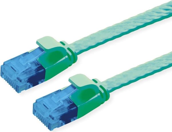 VALUE patchkabel Cat.6A (Klasse EA) UTP, ekstra fladt, grønt, 3 m (21.99.2043)