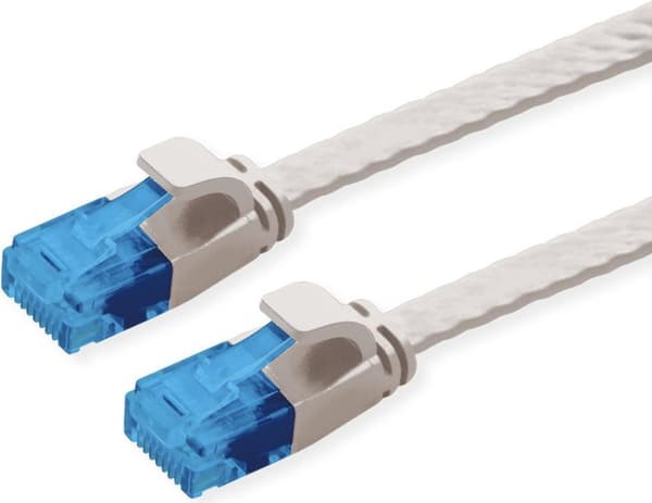 VALUE patchkabel Cat.6A (Klasse EA) UTP, ekstra fladt, gråt, 5 m (21.99.2015)