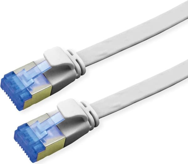 VALUE patchkabel Cat.6A (Klasse EA) FTP, ekstra fladt, gråt, 5 m (21.99.2115)