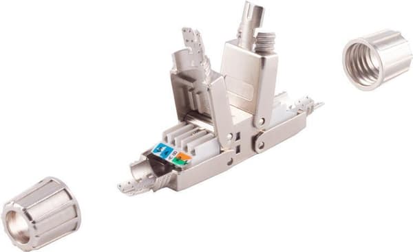 shiverpeaks ®-BASIC-S--LSA-stik, værktøjsfri, hurtig, STP, kat. 6A (BS08-10001)
