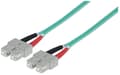 Miniatyrbild 1 av 5: Intellinet 751100 Fiberoptisk kabel 3 m OM3 SC Aqua