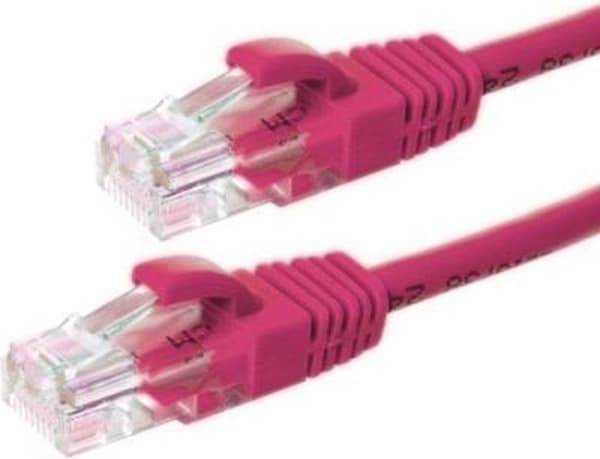 UTP CAT5e patch-kaapeli / internetkaapeli 5 metriä vaaleanpunainen - 100% kupari - verkkokaapeli