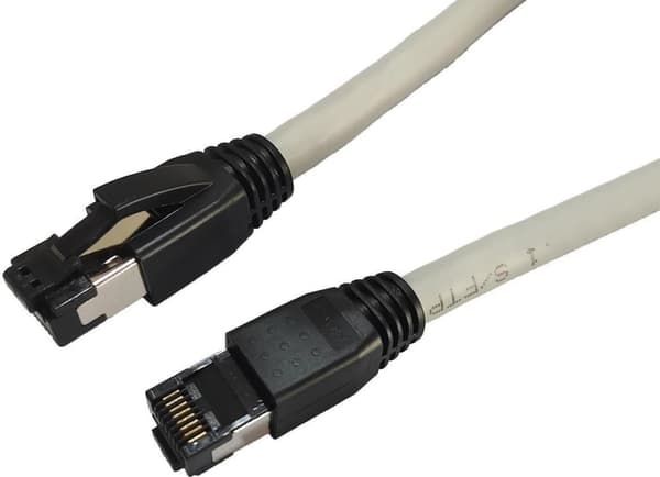 Microconnect MC-SFTP802. Kabellængde: 2 m, kabelstandard: Cat8.1, kabelafskærmning: S/FTP (S-STP), tilslutning 1: RJ-45, tilslutning 2: RJ-45, belægni
