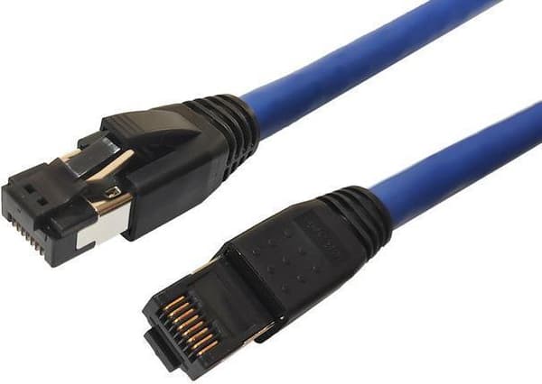 Microconnect MC-SFTP80025B. Kabellængde: 0,25 m, kabelstandard: Cat8.1, kabelafskærmning: S/FTP (S-STP), tilslutning 1: RJ-45, tilslutning 2: RJ-45, b